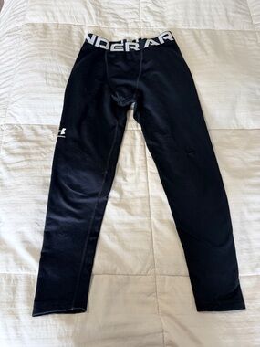 Under Armour Black Kids Performance Compression Leggings